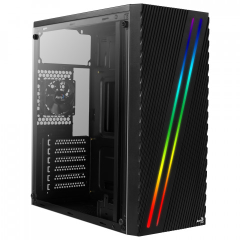 OBUDOWA AEROCOOL PGS STREAK A USB 3.0 Black RGB - Galeria zdjęcie 1
