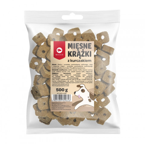 MACED Mięsne krążki z kurczakiem - przysmak dla psa - 500g - Galeria zdjęcie 1