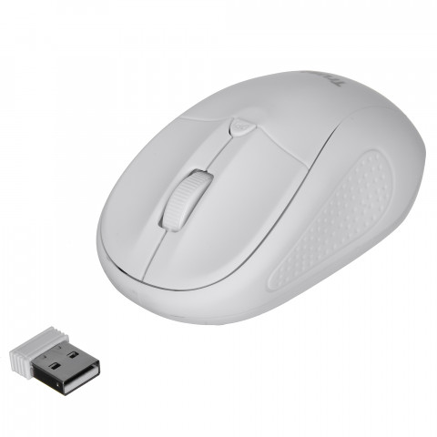 Mysz TRUST Primo Wireless Mouse matt white (24795) - Galeria zdjęcie 3