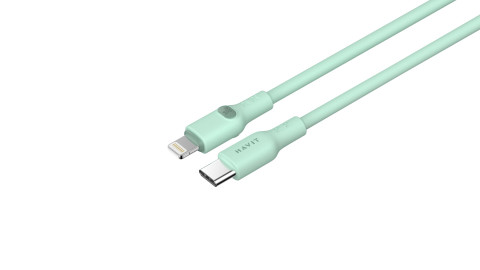 Kabel Havit Typ C-Lightning CB6281 1.0m (zielony) - Galeria zdjęcie 4