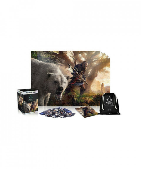 Puzzle Good Loot Gaming 1000 Assassin's Creed Valhalla Eivor & Polar Bear Premium - Galeria zdjęcie 2