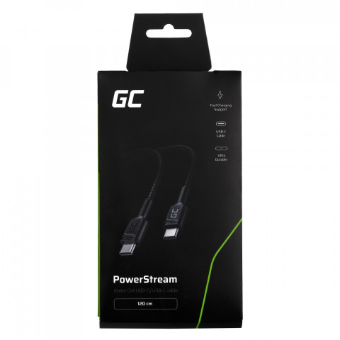 GREEN CELL KABEL KABGC30 USB-C - USB-C 1,2M - Galeria zdjęcie 3