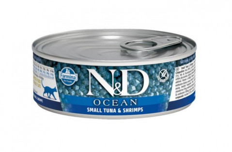 FARMINA N&D Ocean Tuna & Shrimp Adult - mokra karma dla kota - 70 g - Galeria zdjęcie 1