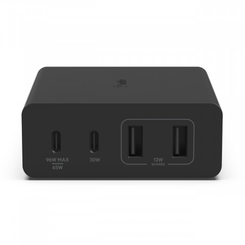 Ładowarka Belkin BoostCharge Pro 4-Port 2xUSB-C PD 3.0 + 2xUSB-A GaN Charger 108W Black - Galeria zdjęcie 2