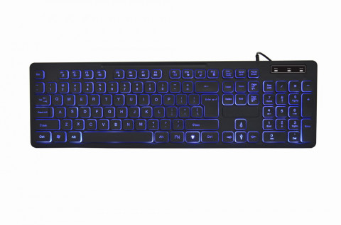 GEMBIRD KLAWIATURA MULTIMEDIALNA USB, CZARNA - Galeria zdjęcie 2