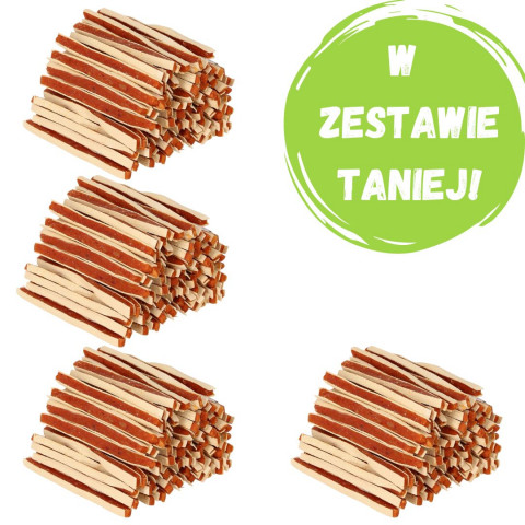 PETITTO Miękkie paski z kaczki - przysmak dla psa - 4x500g - Galeria zdjęcie 1