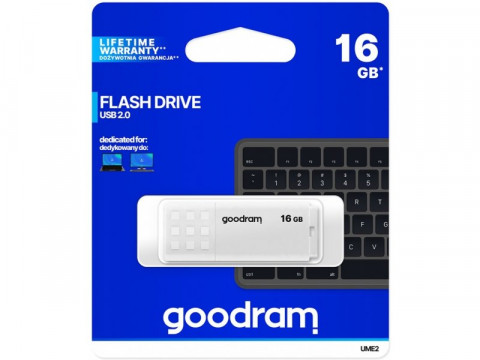 GOODRAM FLASHDRIVE 16GB UME2 USB 2.0 WHITE - Galeria zdjęcie 5