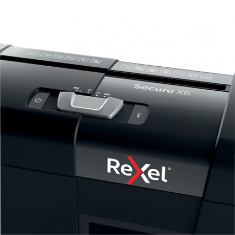 Rexel Niszczarka Secure X6, (P-4), 6 kartek, 10 l kosz - Galeria zdjęcie 6