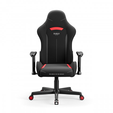 Fotel gamingowy DIABLO X-ST4RTER fotel czarno-czerwony - Galeria zdjęcie 1