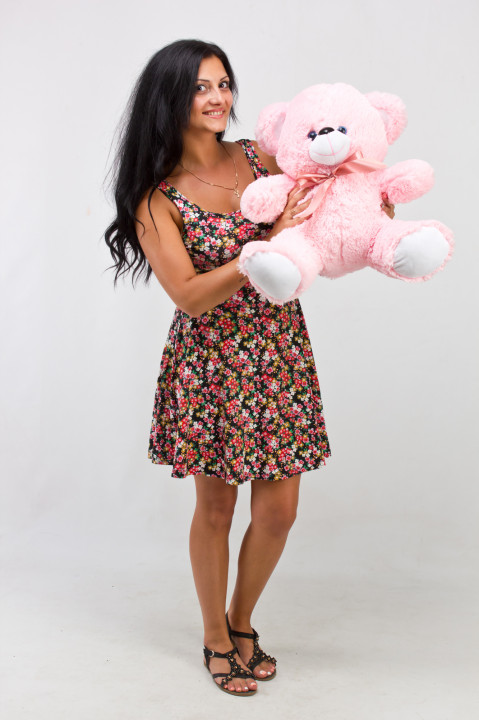 Miś TOMMY 65cm różowy - Galeria zdjęcie 3