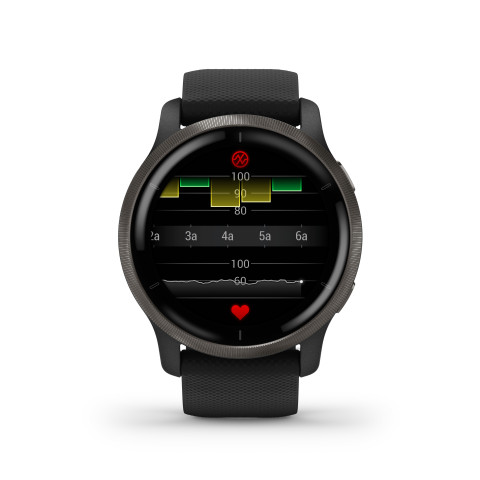 Zegarek Garmin Venu 2 (45 mm) Slate Stainless Steel Bezel / Black Case / Silicone Band - Galeria zdjęcie 37