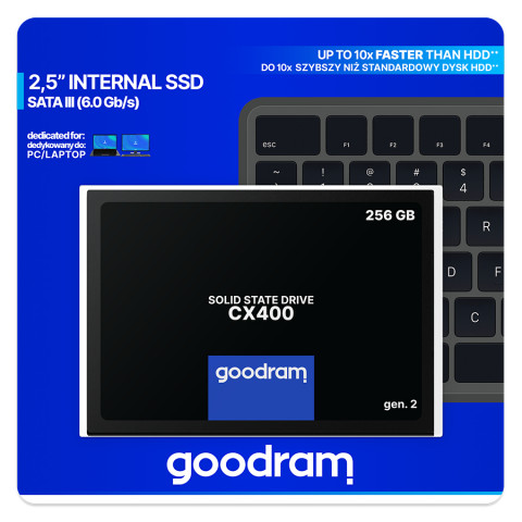 SSD GOODRAM CX400 256GB SATA III 2,5 RETAIL - Galeria zdjęcie 3