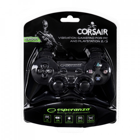 Gamepad Esperanza EG106 DO PC/PS2/PS3 z wibracjami - Galeria zdjęcie 2