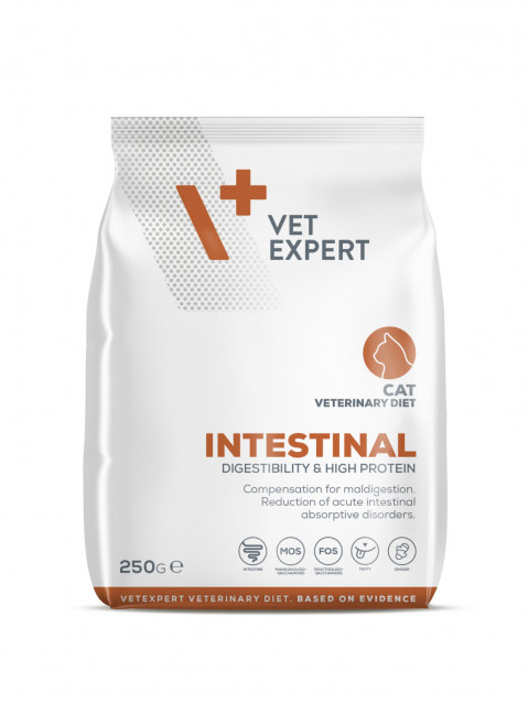VET EXPERT Veterinary Diet Intestinal Cat - sucha karma dla kota - 250g - Galeria zdjęcie 1