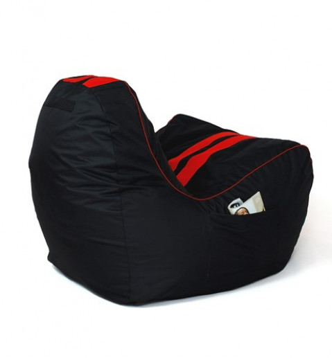 Pufa worek sako FERRARI czarny-czerwony XXL 140x100 - Galeria zdjęcie 3