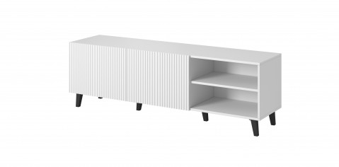 Szafka RTV PAFOS 150x40x52 biały mat - Galeria zdjęcie 4
