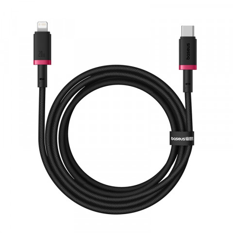 Kabel Baseus Dura Typ C 20W 2m (czerwono-czarny) - Galeria zdjęcie 1