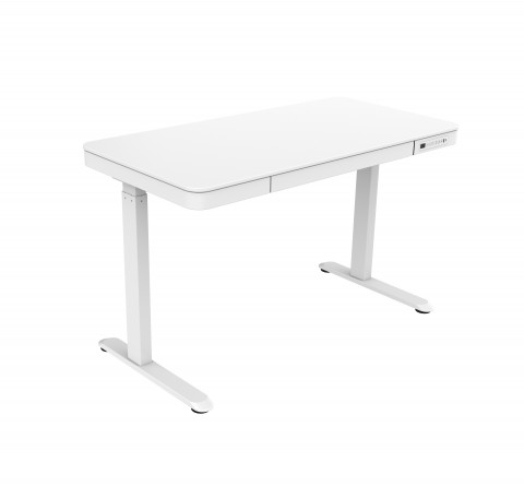 Biurko ACTIVEJET z elektryczną regulacją wysokości 140x70 ET119W-C biały - Galeria zdjęcie 4