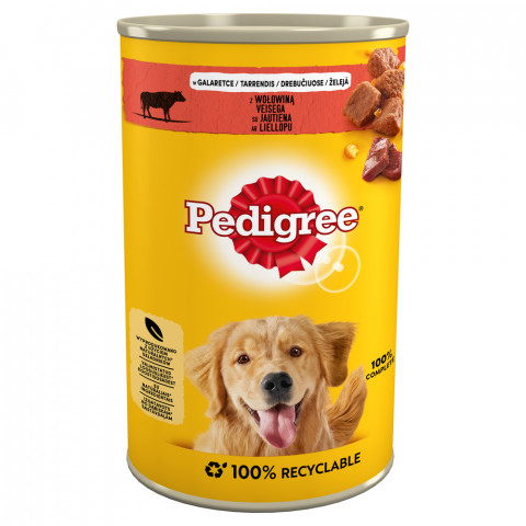 PEDIGREE Adult Wołowina w galaretce - mokra karma dla psa - 1200 g - Galeria zdjęcie 1