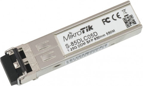 Wkładka SFP Mikrotik S-85DLC05D 1.25G Dual LC UPC MM 550m - Galeria zdjęcie 1