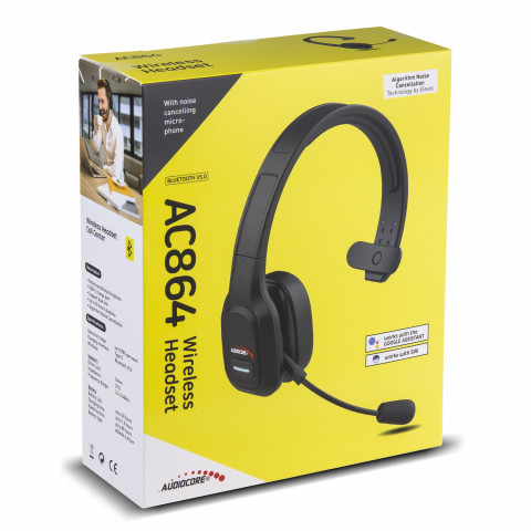 AUDIOCORE SŁUCHAWKI BLUETOOTH CALL CENTER AC864 - Galeria zdjęcie 3
