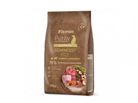 FITMIN Purity Rice Semimoist Rabbit & Lamb - sucha karma dla psa - 800g - Galeria zdjęcie 1