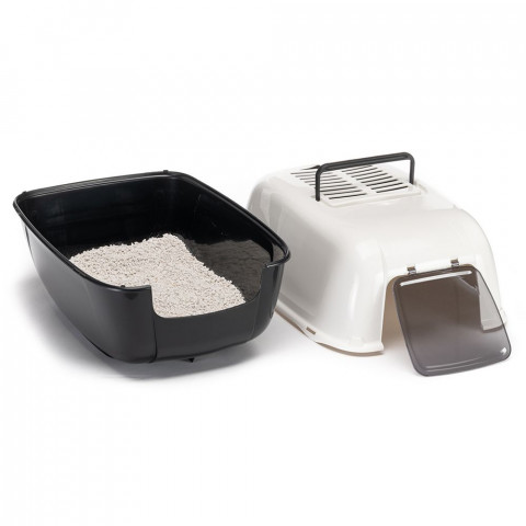  FERPLAST Prima czarny - kuweta dla kota - 39,5x52,5x38 cm - Galeria zdjęcie 5