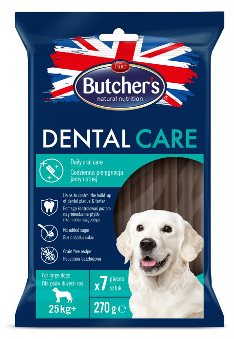 BUTCHER'S Dental Care for large dogs - przysmak dentystyczny dla psów dużych - 5x270g - Galeria zdjęcie 4