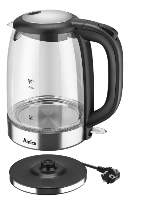 CZAJNIK AMICA SZKLANY KD 2050G INOX - Galeria zdjęcie 4