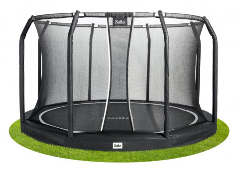 Trampolina Premium Ground Combo 251cm czarna - Galeria zdjęcie 2