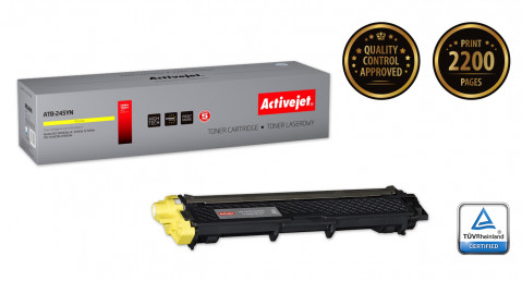 Activejet ATB-245YN Toner do drukarki Brother, Zamiennik Brother TN-245Y; Supreme; 2200 stron; żółty. - Galeria zdjęcie 2