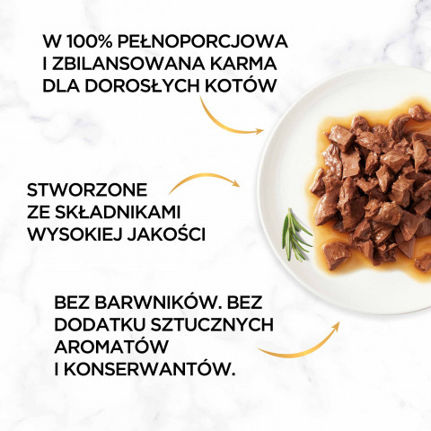 Gourmet Gold Sauce Delight z wołowiną - mokra karma dla kota - puszka - 85 g - Galeria zdjęcie 5