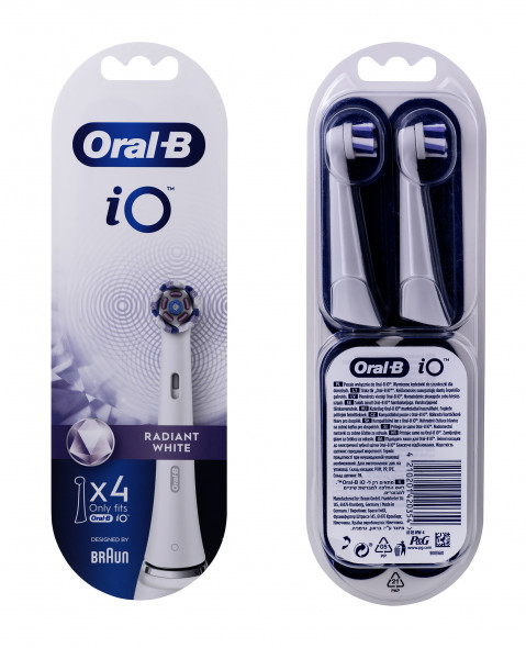 Końcówki do szczoteczki Oral-B iO Radiant 4 sz biel - Galeria zdjęcie 1
