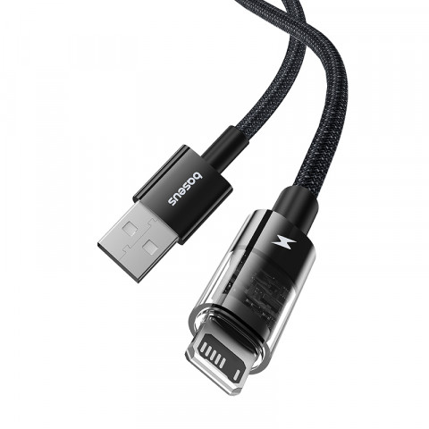 Kabel Baseus Gem Typ C 2.4A 1m (czarny) - Galeria zdjęcie 2