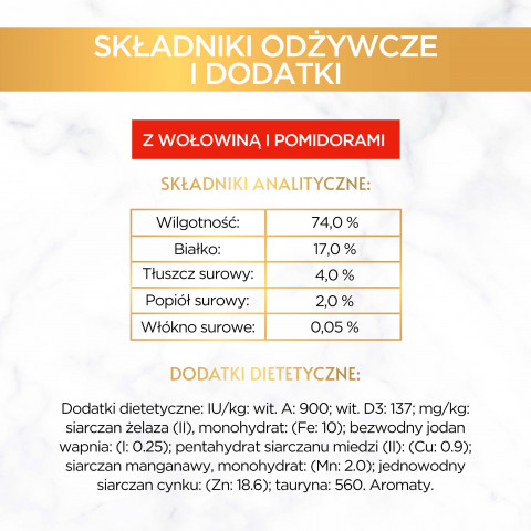 Gourmet Gold Savoury Cake wołowina z pomidorami - mokra karma dla kota - 85 g - Galeria zdjęcie 11