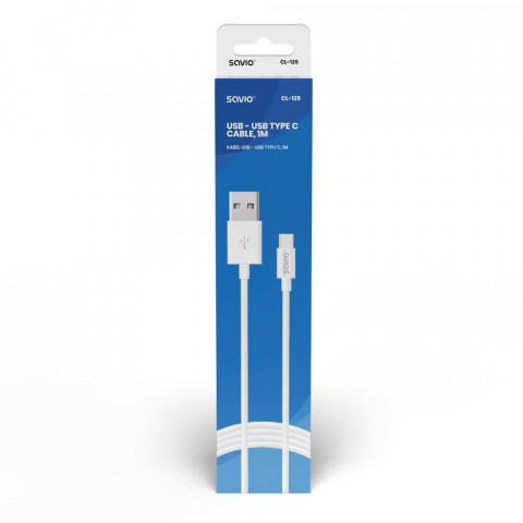 SAVIO KABEL USB - USB TYP C 2.1A, 1M CL-125 - Galeria zdjęcie 5