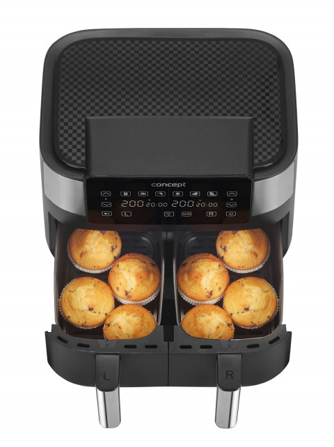 Frytkownica beztłuszczowa double Air Fryer CONCEPT FR8000 - Galeria zdjęcie 7