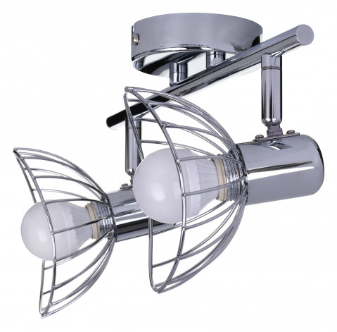 Listwa reflektorowa podwójna sufitowa ścienna chrom Activejet GIZEL kinkiet E14 do salonu - Galeria zdjęcie 4