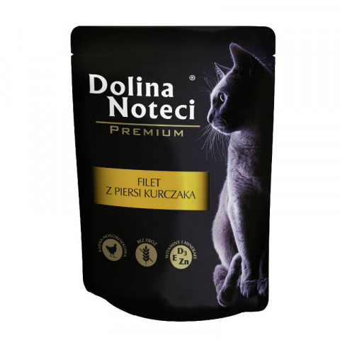 DOLINA NOTECI Premium Filet z piersi kurczaka - mokra karma dla kota - 85 g - Galeria zdjęcie 1