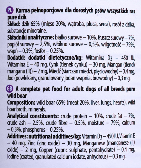 DOLINA NOTECI Premium Pure bogata w dziczyznę - mokra karma dla psa - 6x800 g - Galeria zdjęcie 4