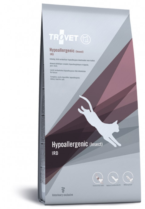 TROVET Hypoallergenic IRD z owadami - sucha karma dla kota - 3 kg - Galeria zdjęcie 1