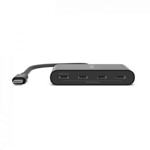 Hub Belkin Connect USB-C to 4-Port USB-C Hub 4xUSB-C Black - Galeria zdjęcie 2