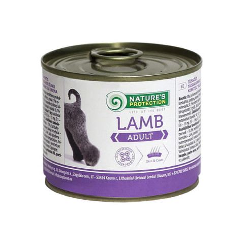 NATURE'S PROTECTION Adult Jagnięcina - mokra karma dla psa - 200g - Galeria zdjęcie 1