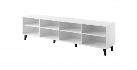 Szafka RTV FARO 200x42x52 biały mat + dąb craft - Galeria zdjęcie 2