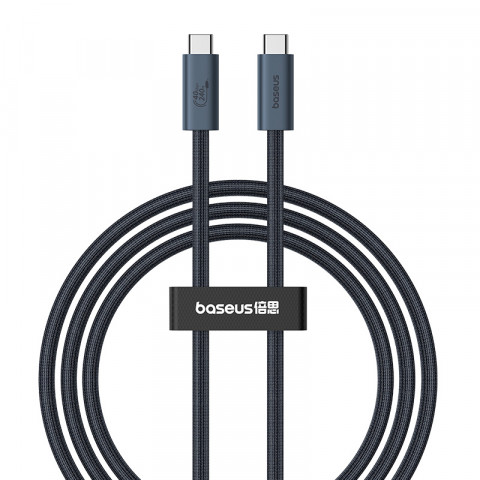 Kabel Baseus Typ C-Typ C 240W 1m (czarny) - Galeria zdjęcie 1