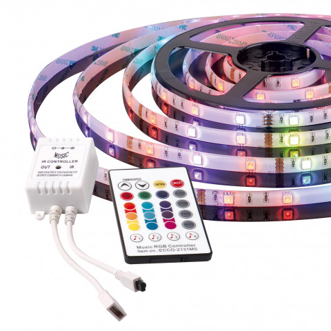 Muzyczna tasma LED Music stripe RGB 3m IP65 - Galeria zdjęcie 1