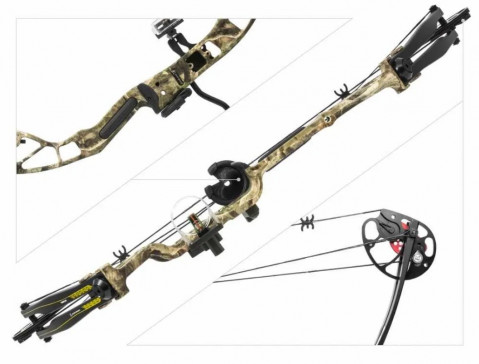 Łuk bloczkowy Poe Lang EK HUNGER REX camo 28", 20-65LBS, 250 FPS (CO-029F) - Galeria zdjęcie 4