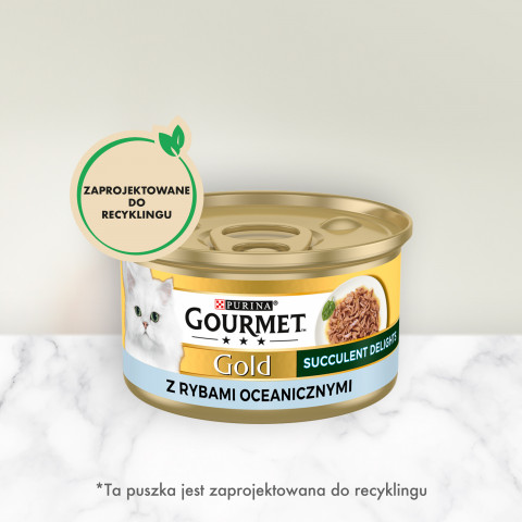 PURINA Gourmet Gold Succulent Delights Ryba oceaniczna - mokra karma dla kota - 85 g - Galeria zdjęcie 9