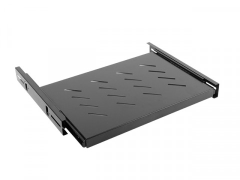 Lanberg wysuwana półka do szaf 19" 600mm 1u ak-1006-b - Galeria zdjęcie 1
