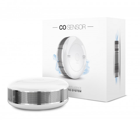 FIBARO Czujnik tlenku węgla CO Sensor FGCD-001 (wewnętrzny; Z-Wave; kolor biały) - Galeria zdjęcie 1